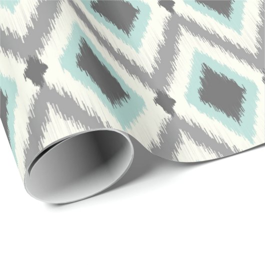 Tribal Ikat Chevron Cadeaupapier (Rol Hoek)