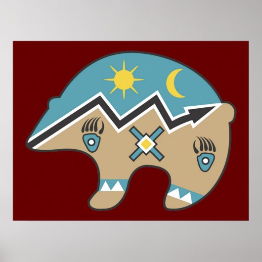 Tribal Indian Beer Print (Voorkant)