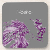 Tribal Indian Peace Onderzetters (Voorkant)