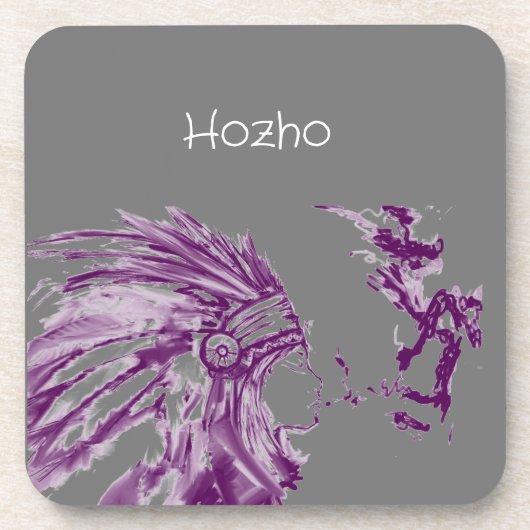 Tribal Indian Peace Onderzetters (Voorkant)