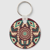 Tribal Inspired Geometric Mandala Sleutelhanger (Achterkant)