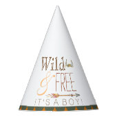 Tribal is een jongen Baby shower Feesthoedjes (Voorkant)