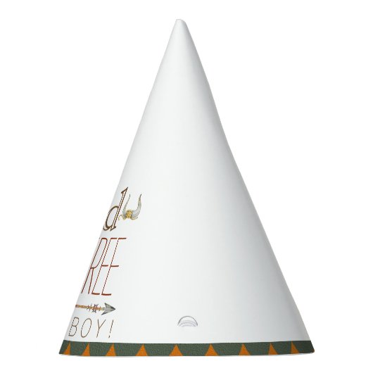 Tribal is een jongen Baby shower Feesthoedjes (Rechts)