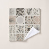 Tribal Kaleidoscope Geometrische Cool Abstracte aa Bad Handdoek (Wasdoekje)