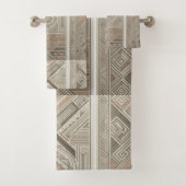 Tribal Kaleidoscope Geometrische Cool Abstracte aa Bad Handdoek (Insitu)
