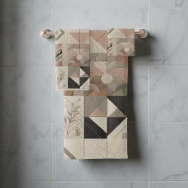 Tribal Kaleidoscope Geometrische Cool Abstracte aa Bad Handdoek