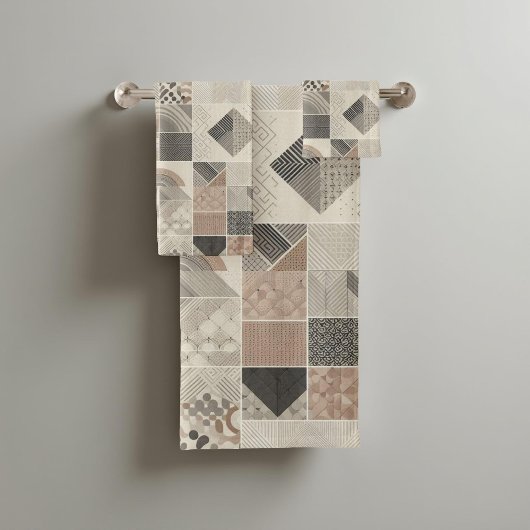 Tribal Kaleidoscope Geometrische Cool Abstracte aa Bad Handdoek