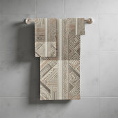 Tribal Kaleidoscope Geometrische Cool Abstracte aa Bad Handdoek