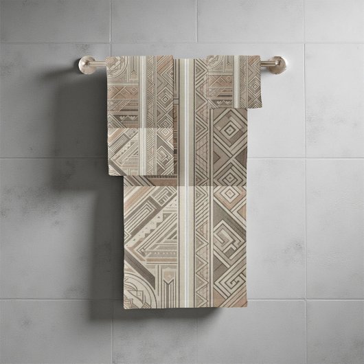 Tribal Kaleidoscope Geometrische Cool Abstracte aa Bad Handdoek