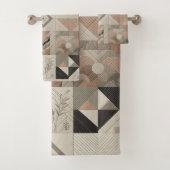 Tribal Kaleidoscope Geometrische Cool Abstracte aa Bad Handdoek (Insitu)