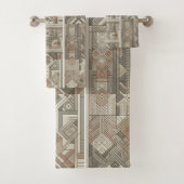 Tribal Kaleidoscope Geometrische Cool Abstracte aa Bad Handdoek (Insitu)