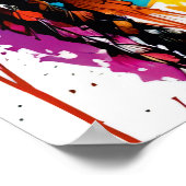 Tribal Kaleidoscope: Kleurrijk Inheems Portret Poster (Hoek)