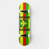 Tribal Kanaka Maoli Flag Persoonlijk Skateboard (Voorkant)