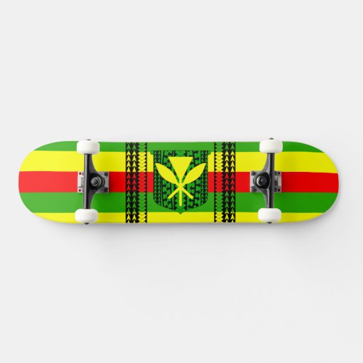 Tribal Kanaka Maoli Flag Persoonlijk Skateboard (Horizontaal)