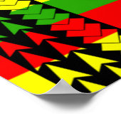 Tribal Kanaka Maoli Flag Poster (Hoek)