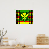 Tribal Kanaka Maoli Flag Poster (Keuken)
