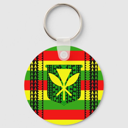 Tribal Kanaka Maoli Flag Sleutelhanger (Voorkant)