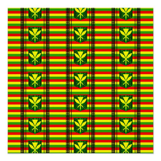 Tribal Kanakan Maoli Poster (Voorkant)