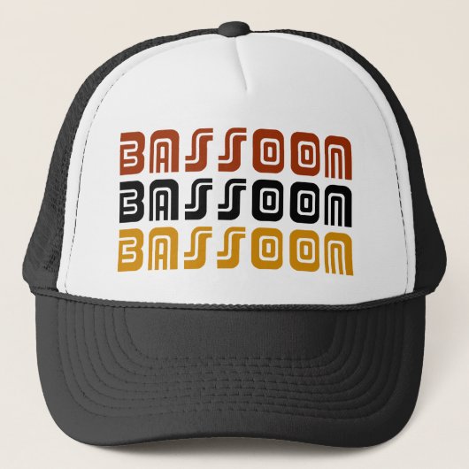 Tribal Kijk Bassoon Music Gift Trucker Pet (Voorkant)