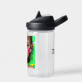 Tribal Kinder | Futuristische stoïcijnse meisje gr Waterfles (Links)