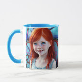 Tribal Kinder |  kleine roodharige meisje Mok (Links)