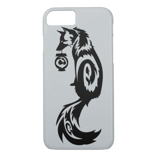 Tribal Kitsune Spirit Fox met Lantern Case-Mate iPhone Case (Achterkant)