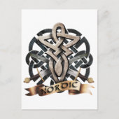Tribal Knot viking B Briefkaart (Voorkant)