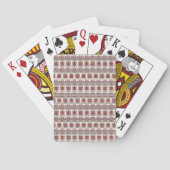 Tribal kruissteek ontwerp pokerkaarten (Achterkant)