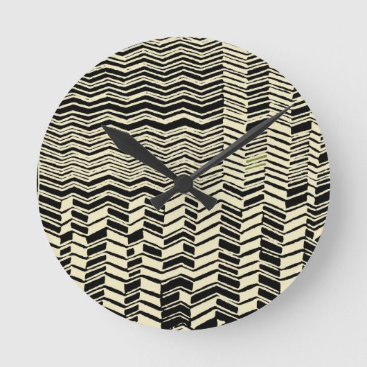 Tribal Kuba Design Ronde Klok (Voorkant)