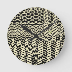 Tribal Kuba Design Ronde Klok