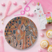 Tribal Land Aarde Papier Borden 9" Papieren Bordje (Feest)