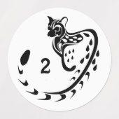 Tribal Large Spotted Genet Monogram Labels (Design 2)