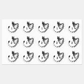 Tribal Large Spotted Genet Monogram Labels (Vel)