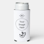 Tribal Large Spotted Genet Monogram Seltzer Blikjeskoeler (Seltzer Achterkant)