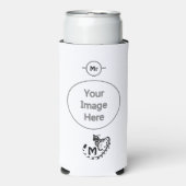 Tribal Large Spotted Genet Monogram Seltzer Blikjeskoeler (Seltzer Voorkant)