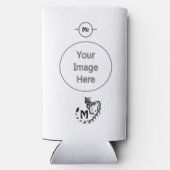 Tribal Large Spotted Genet Monogram Seltzer Blikjeskoeler (Achterkant)