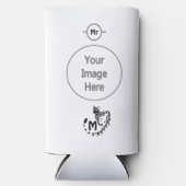 Tribal Large Spotted Genet Monogram Seltzer Blikjeskoeler (Voorkant)