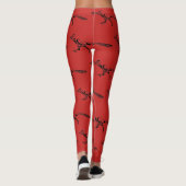 Tribal Leggings van het Patroon Roadrunner (Achterkant)
