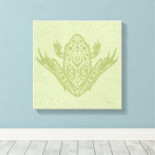 Tribal Leopard Frog Canvas Afdruk (Insitu (Houten vloer))