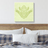 Tribal Leopard Frog Canvas Afdruk (Insitu (Slaapkamer))