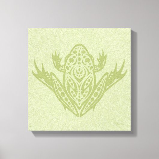 Tribal Leopard Frog Canvas Afdruk (Voorkant)