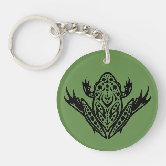 Tribal Leopard Frog Sleutelhanger (Voorkant)