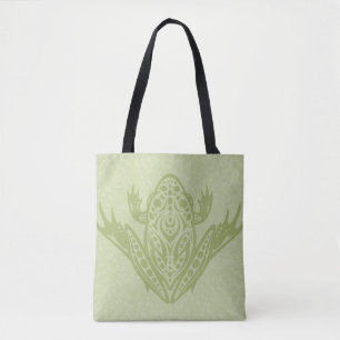 Tribal Leopard Frog Tote Bag