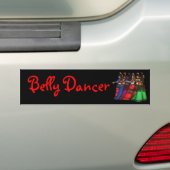Tribal Line Belly Dancer Bumpersticker (Op auto)