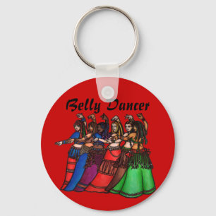 Tribal Line Belly Dancer Sleutelhanger