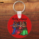 Tribal Line Belly Dancer Sleutelhanger (Voorkant)
