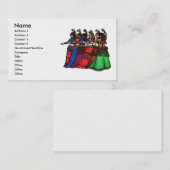 Tribal Line Belly Dancer Visitekaartjes (Voorkant / Achterkant)
