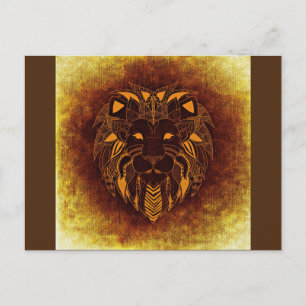 Tribal Lion briefkaart