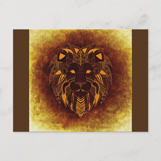 Tribal Lion briefkaart (Voorkant)