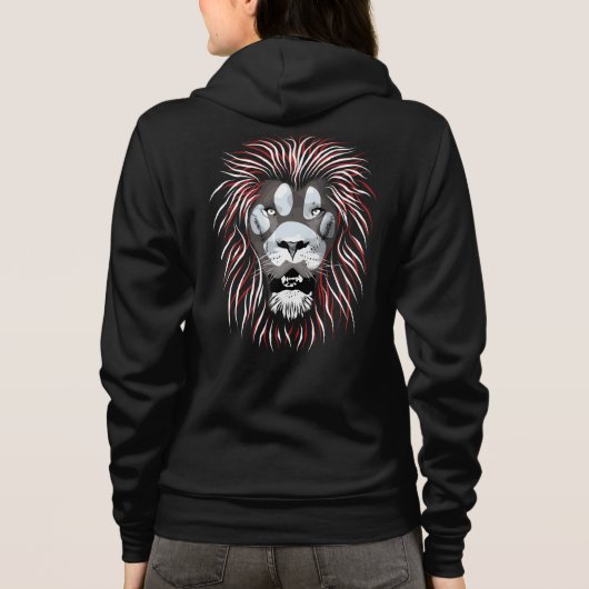 Tribal Lion Face Hoodie (Achterkant)